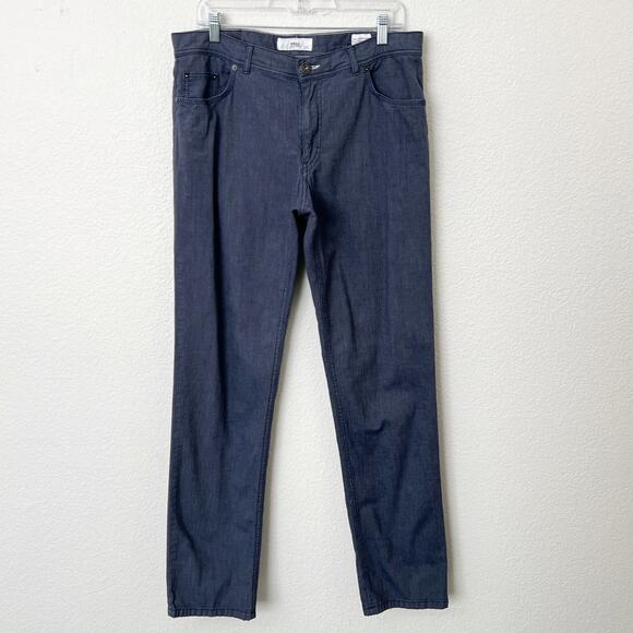 [Brax] Feel Good Cooper Fancy Navy Blue Textured Denim Regular Fit Jeans 36x34 - Picture 2 of 10